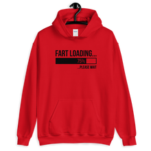 Red / S Fart Loading (Funny) Unisex Light Hoodie by Design Express