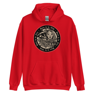 Red / S Born to be Wild, Born to be Free Unisex Hoodie by Design Express