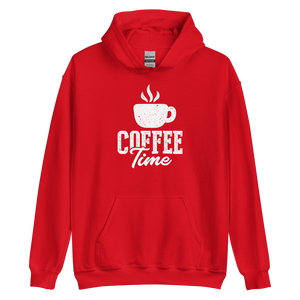 Red / S Coffee Time Unisex Hoodie by Design Express