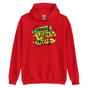 Red / S Good Vibes Only Unisex Hoodie by Design Express