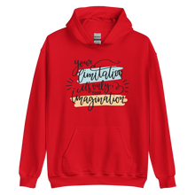 Red / S Your limitation it's only your imagination Unisex Hoodie by Design Express