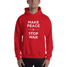 Red / S Make Peace Stop War (Support Ukraine) Unisex Black Hoodie by Design Express