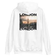 S London Back Unisex White Hoodie by Design Express