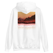 White / S Volcano Back Unisex Hoodie by Design Express