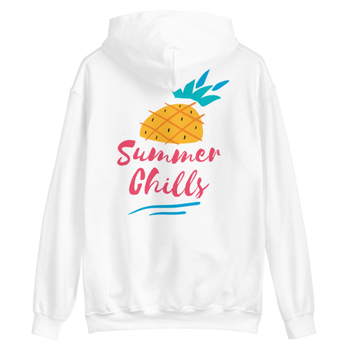 White / S Summer Chills Unisex Hoodie by Design Express