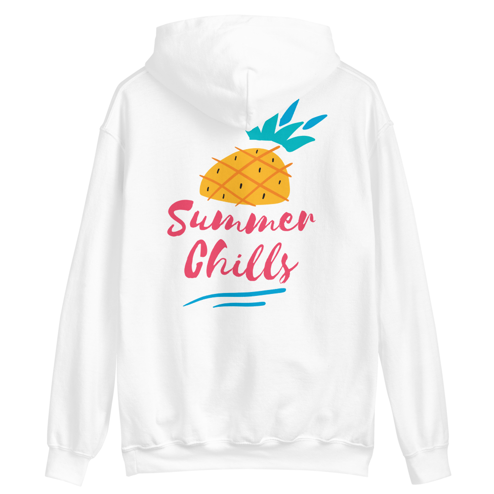 White / S Summer Chills Unisex Hoodie by Design Express