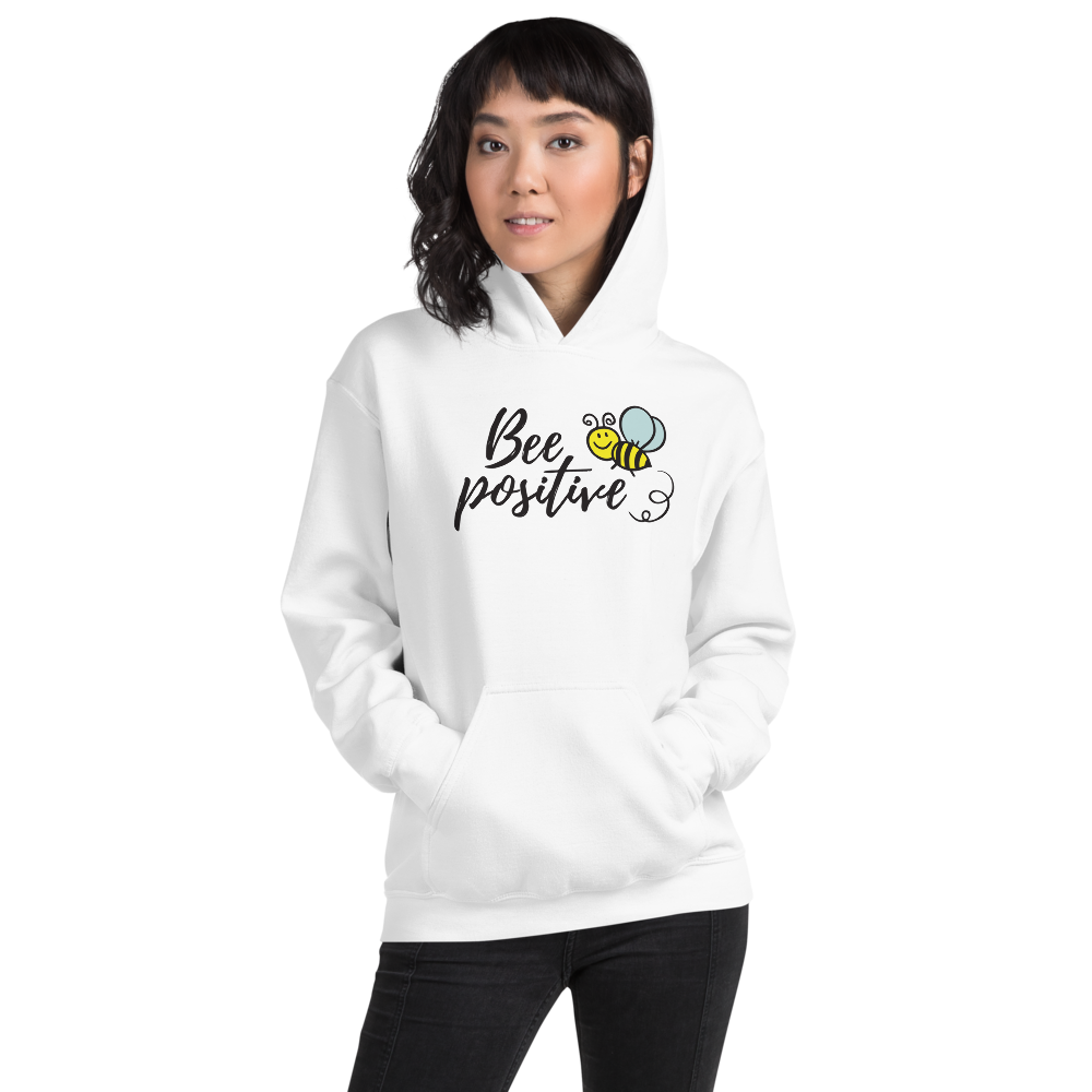 S Bee Positive Unisex Hoodie by Design Express