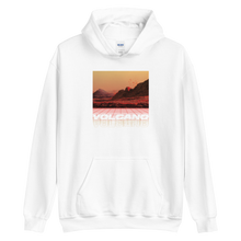 White / S Volcano Front Unisex Hoodie by Design Express