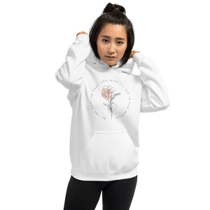 White / S Be the change that you wish to see in the world Unisex Light Hoodie by Design Express