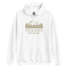 White / S Mountains Are Calling Unisex Hoodie by Design Express