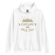White / S Explore the Wild Side Unisex Hoodie by Design Express