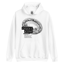 White / S Patience & Time Unisex Hoodie by Design Express