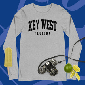 Key West Florida Varsity Unisex Long Sleeve Tee