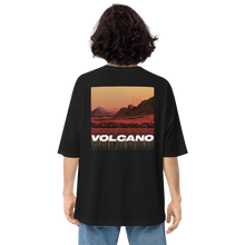 Black / S Vulcano Back Unisex Oversized T-Shirt by Design Express