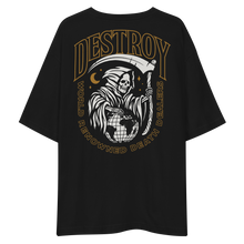 Destroy World Back Unisex Oversized T-Shirt by Design Express