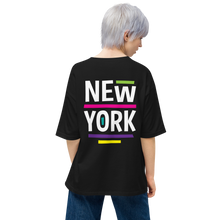 New York Pop Back Unisex Oversized T-Shirt by Design Express