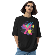 Black / S Abstract Series 01 Unisex Oversized T-Shirt by Design Express