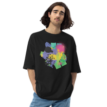 Black / S Abstract Series 02 Unisex Oversized T-Shirt by Design Express