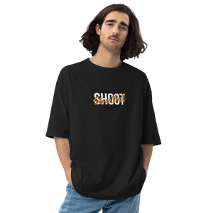 Shoot Streetball Back Unisex Oversized Dark T-Shirt by Design Express