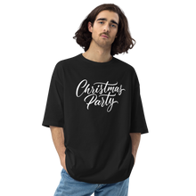 Black / S Christmas Party Unisex Oversized T-Shirt by Design Express