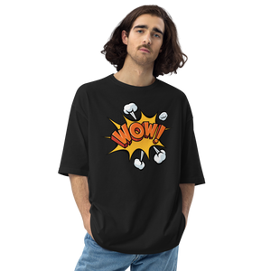 Wow Pop Art Unisex Oversized T-Shirt by Design Express