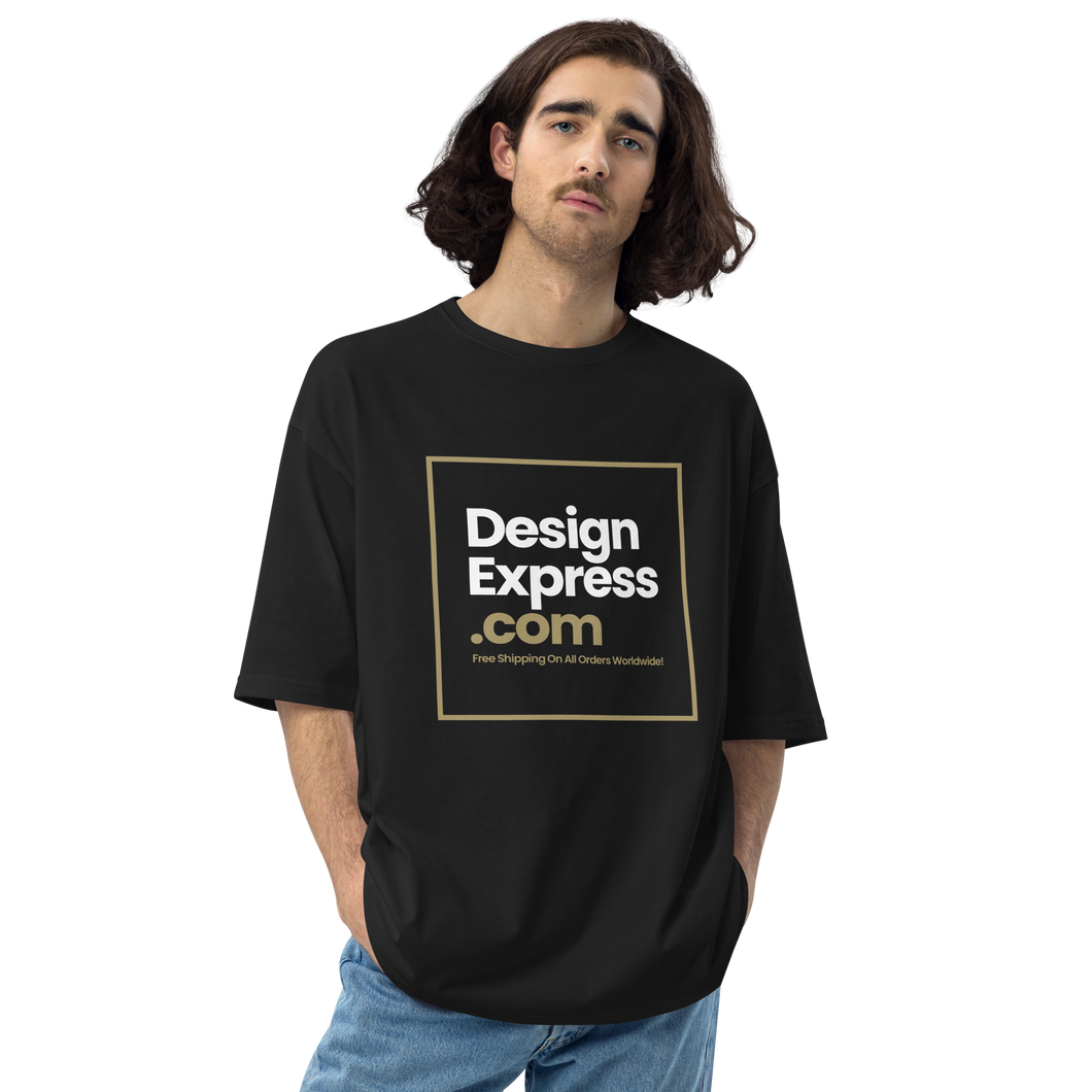 Black / S Designexpress.com Unisex Oversized T-Shirt by Design Express