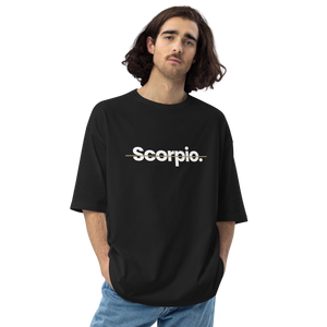 Black / S Scorpio "Poppins" Unisex Oversized T-Shirt by Design Express