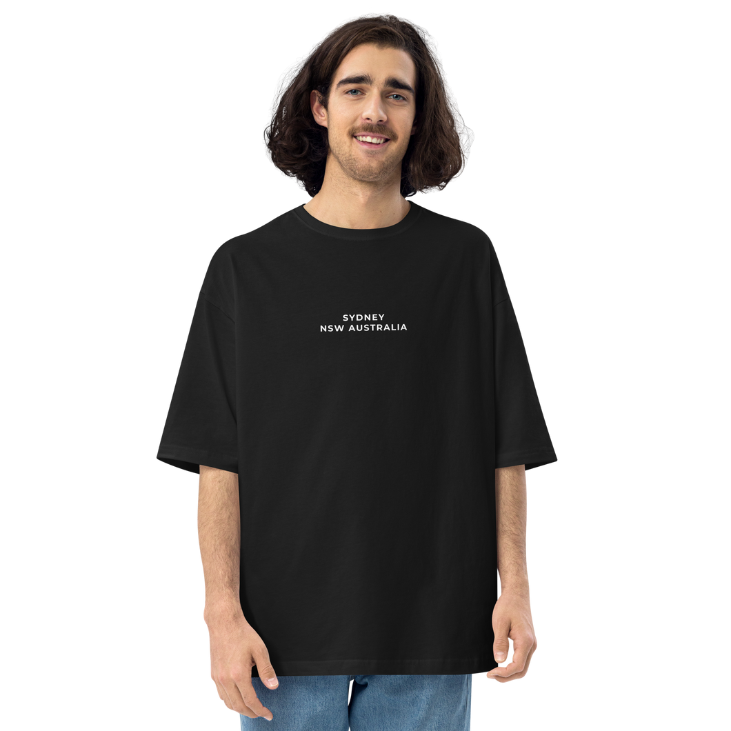 Black / S Sydney Australia Unisex Oversized T-Shirt by Design Express