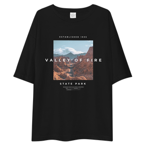 Valley of Fire Front Unisex Oversized T-Shirt by Design Express