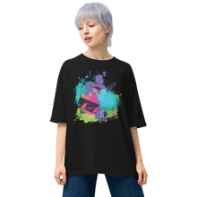 Black / S Abstract Series 03 Unisex Oversized T-Shirt by Design Express