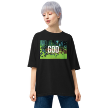 Black / S Believe in God Unisex Oversized T-Shirt by Design Express