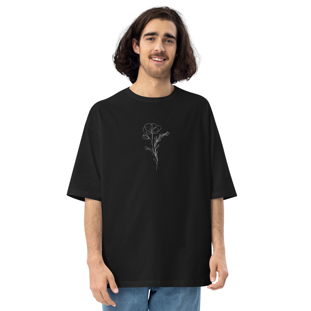 Black / S Be the change that you wish to see in the world Dark Unisex Oversized T-Shirt by Design Express