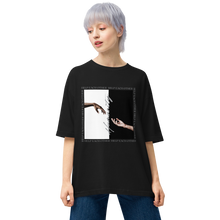 Black / S Humanity Front Unisex Oversized T-Shirt by Design Express