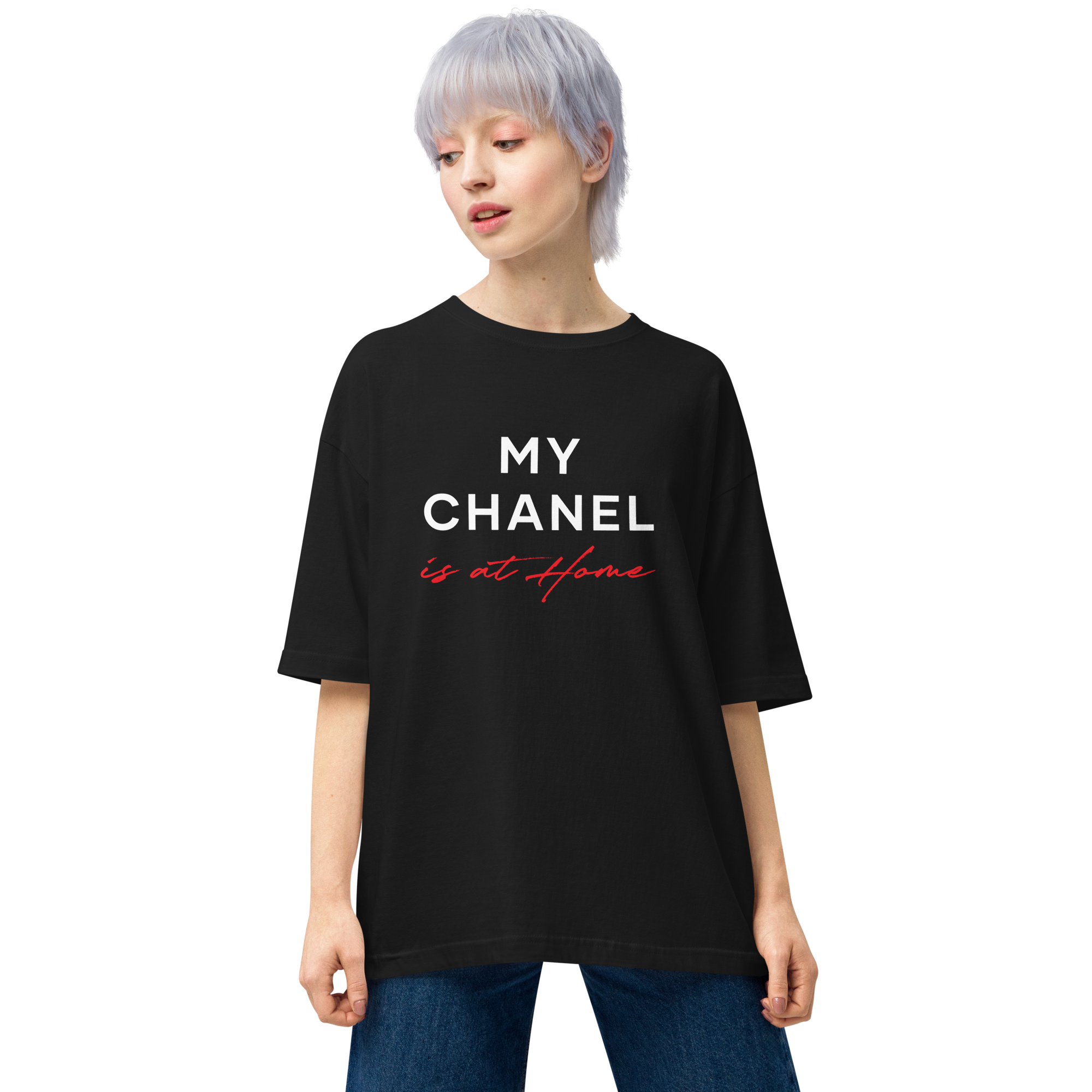 Design Express My Chanel Is at Home Unisex Oversized T-Shirt L