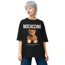 S Mocaccino Parody Unisex Oversized Black T-Shirt by Design Express