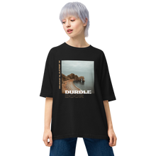 S Durdle Door Front Unisex Oversized Black T-Shirt by Design Express