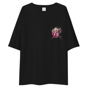 Love Flower Back Unisex Oversized T-Shirt by Design Express