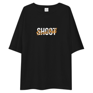 Shoot Streetball Back Unisex Oversized Dark T-Shirt by Design Express