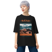 Black / S Great Sand Dunes Front Unisex Oversized T-Shirt by Design Express