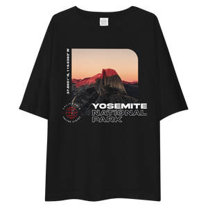 Yosemite National Park Front Unisex Oversized Dark T-Shirt by Design Express