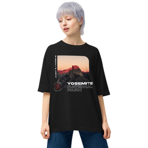 Yosemite National Park Front Unisex Oversized Dark T-Shirt by Design Express