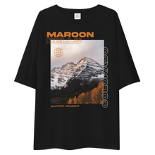 Maroon Bells, Colorado Front Unisex Oversized T-Shirt by Design Express