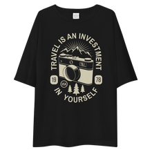 Travel Is An Investment In Yourself Front Unisex Oversized T-Shirt by Design Express