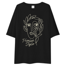 Picasso Line Style Front Unisex Oversized T-Shirt by Design Express