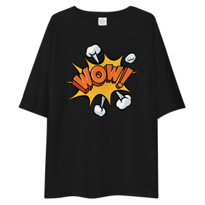 Wow Pop Art Unisex Oversized T-Shirt by Design Express