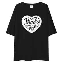 Made With Love (Heart) Unisex Oversized T-Shirt by Design Express