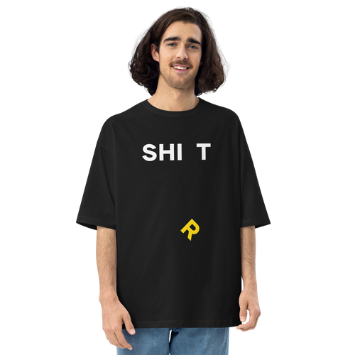 Black / S SHI(R)T Unisex Oversized T-Shirt by Design Express