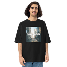 Black / S Chicago Unisex Oversized T-Shirt by Design Express