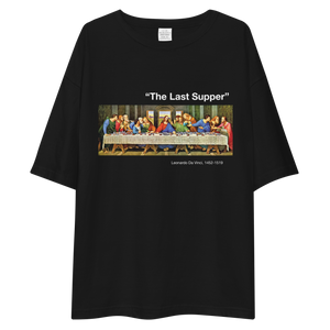 The Last Supper Unisex Oversized Dark T-Shirt by Design Express