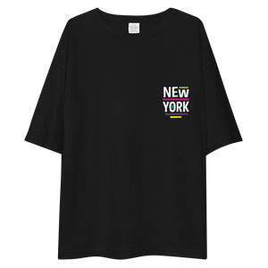 New York Pop Back Unisex Oversized T-Shirt by Design Express